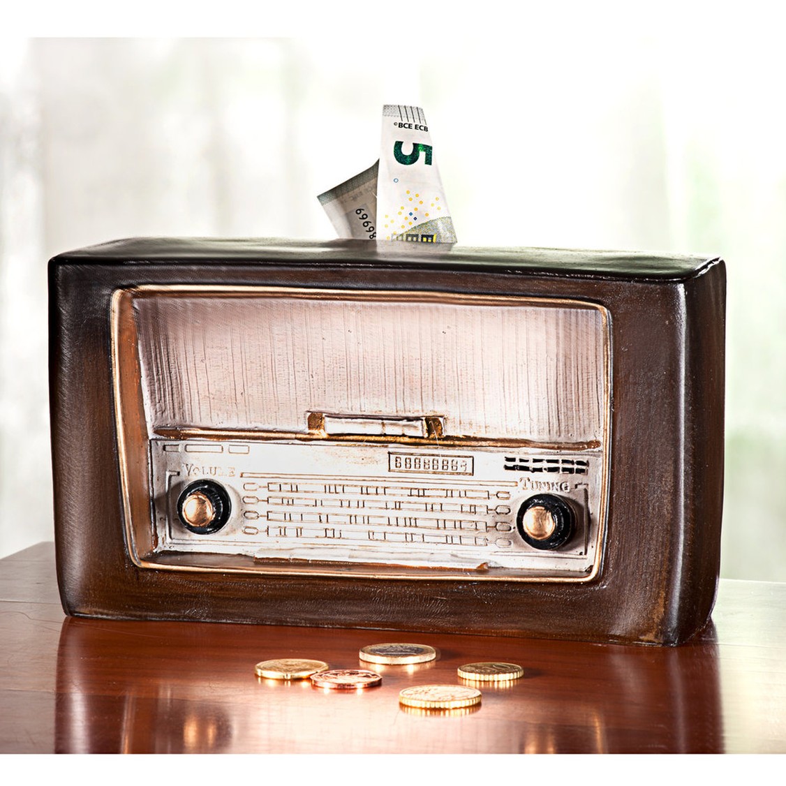 alter Radio Transistorradio Metall Geschenk Hidden Safe Sparbüchse Spardose Deko 
