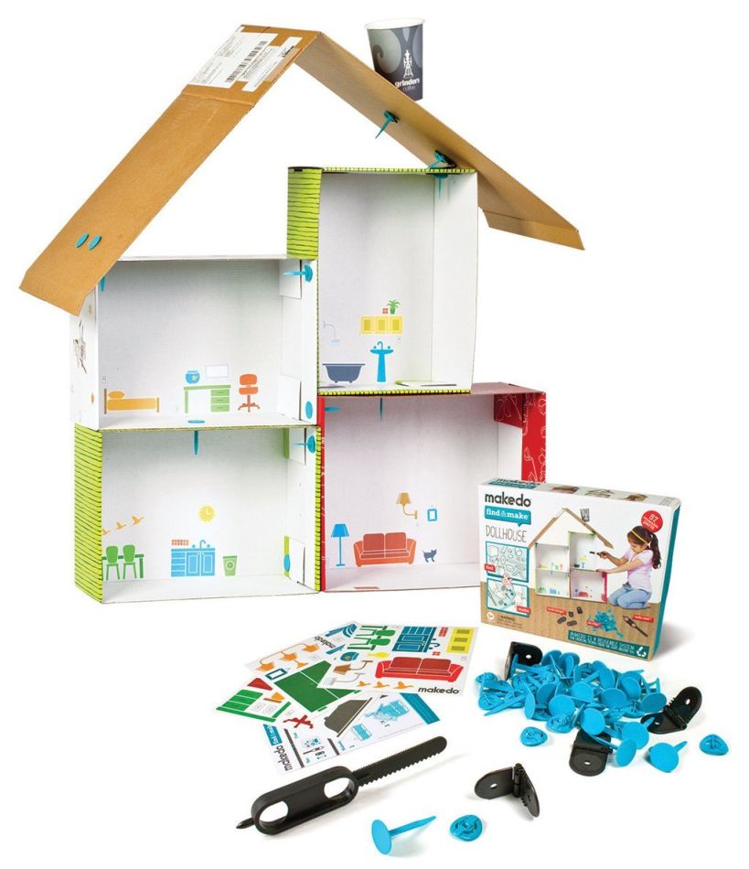 makedo BASTEL SET Puppenhaus KREATIV STECKSPIEL SPIELZEUG basteln bauen